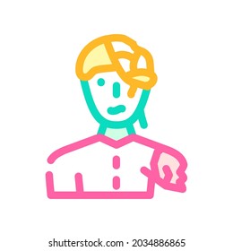 zombie fantasy character color icon vector. zombie fantasy character sign. isolated symbol illustration