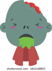 zombie figure with facial gestures