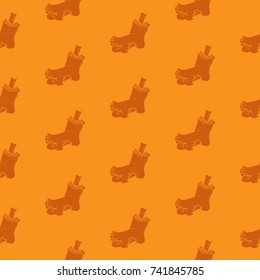 zombie foot seamless pattern vector cartoon