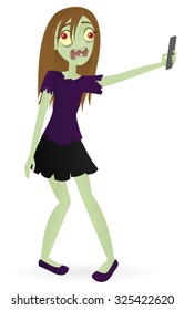 Zombie Girl Self-Portrait