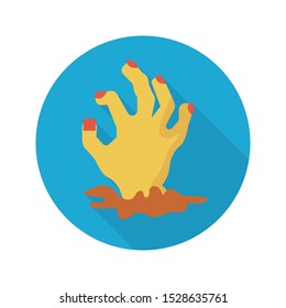 zombie glypg flat vector icon