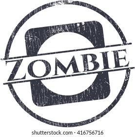 Zombie grunge style stamp