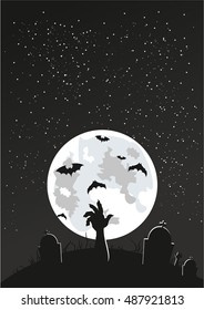 Zombie Halloween Poster