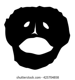 zombie halloween sign, ghost, monster vector icon for halloween.