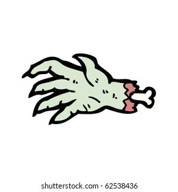 zombie hand cartoon