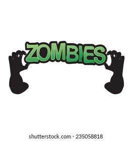 Zombie hand coming out 