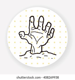 zombie hand doodle