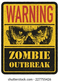 Zombie. Hand drawn. Vector illustration eps 8