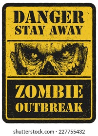 Zombie. Hand drawn. Vector illustration eps 8