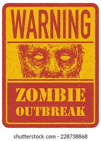 Zombie. Dibujado a mano. Ilustración vectorial eps 8
