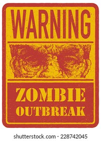 Zombie. Hand drawn. Vector illustration eps 8