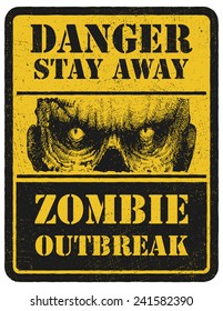 Zombie. Hand drawn. Vector illustration eps 8