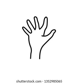 Zombie hand gesture