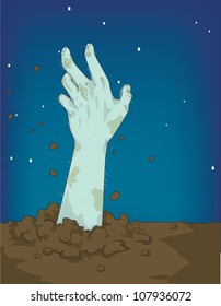 Zombie Hand in Ground