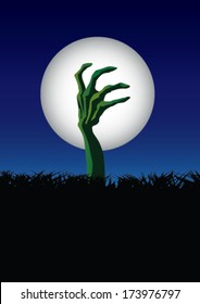 zombie hand halloween