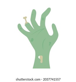 Zombie Hand Icon On White Background