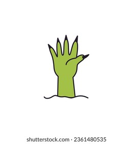Zombie Hand illustration for web, promotion, etc