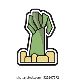 Zombie Hand Logo Design Template