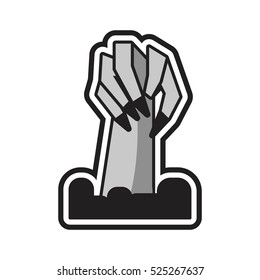 Zombie Hand Logo Design Template