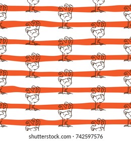 zombie hand seamless pattern vector cartoon