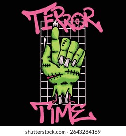 Zombie Hand for streetwear illustration