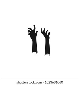 Zombie Hand Symbol. Vektorgrafik.