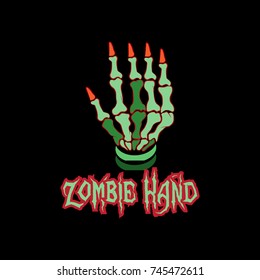 zombie hand vector illustration