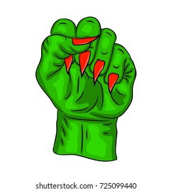 zombie hand vector symbol icon design. Beautiful illustration isolated on white background
