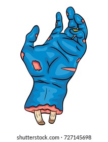 zombie hand vector symbol icon design. Beautiful illustration isolated on white background