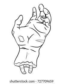 zombie hand vector symbol icon design. Beautiful illustration isolated on white background