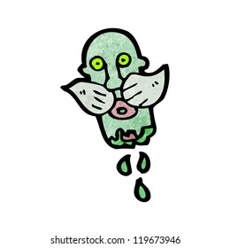 zombie head cartoon