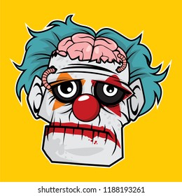 Zombie Head Design Character