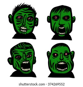 Zombie head set