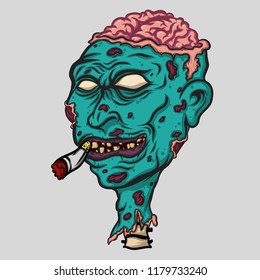 Zombie Head Smoker