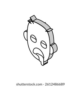 zombie horror isometric icon vector. zombie horror sign. isolated symbol illustration