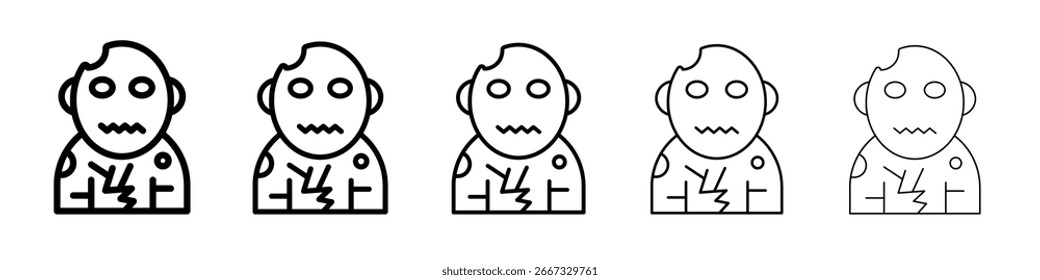Zombie icon design, logo, app, UI. Vector illustration, EPS