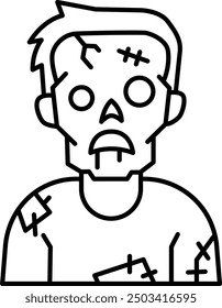 Zombie Icon for Halloween and Horror-Themed Designs