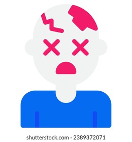 Zombie icon illustration for UIUX, infographic, etc