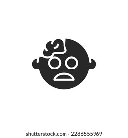 Zombie icon, isolated Zombie sign icon, vector illustration