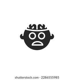 Zombie icon, isolated Zombie sign icon, vector illustration