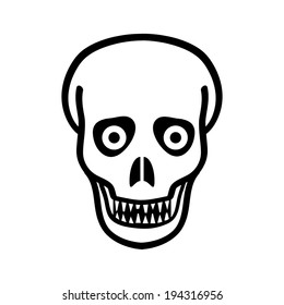 Zombie icon on white background.