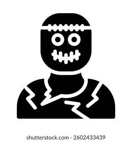 Zombie Icon in Solid Style