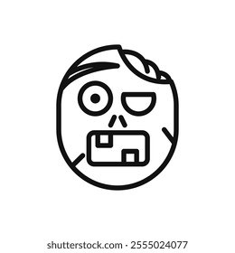 Zombie icon Symbol mark in Outline style