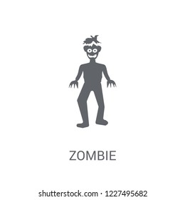 Zombie icon. Trendy Zombie logo concept on white background from Fairy Tale collection. Suitable for use on web apps, mobile apps and print media.