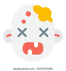 Zombie icon for web, app, infographic, etc