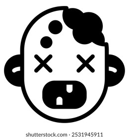 Zombie icon for web, app, infographic, etc