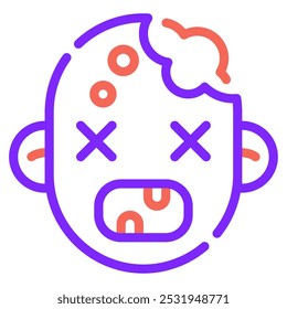 Zombie icon for web, app, infographic, etc