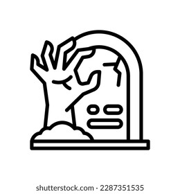 Zombie-Icon für Ihre Website, Ihr Handy, Ihre Präsentation und Ihr Logo-Design.