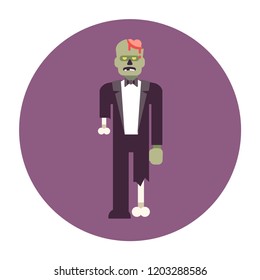 Zombie icons set
