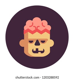 Zombie icons set